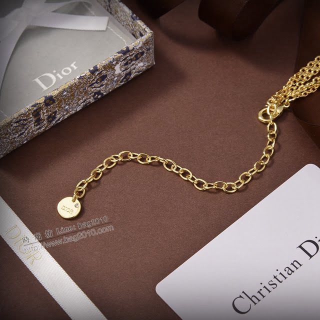 Dior飾品 迪奧經典熱銷款項鏈 2021新款DIOR迪奧字母項鏈  zgd1306